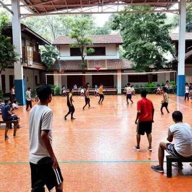 Area Olahraga Asyik Di Jogja Dengan Conblock